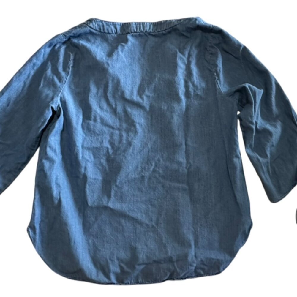MICHAEL Michael Kors Tie Sleeve Split Neck Blouse Size Small - Picture 5 of 9